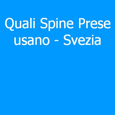 Svezia – Quali spine (prese) eletriche si usano?