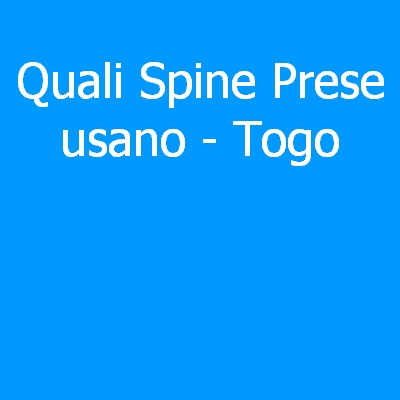 Togo – Quali spine (prese) eletriche si usano?