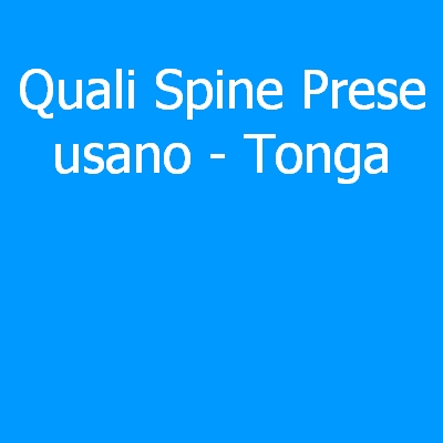 Tonga – Quali spine (prese) eletriche si usano?