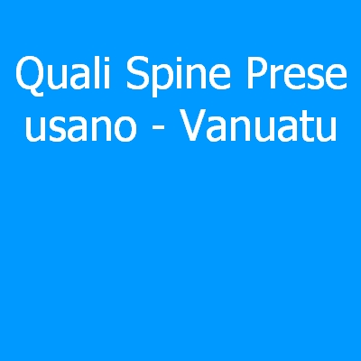 Vanuatu – Quali spine (prese) eletriche si usano?